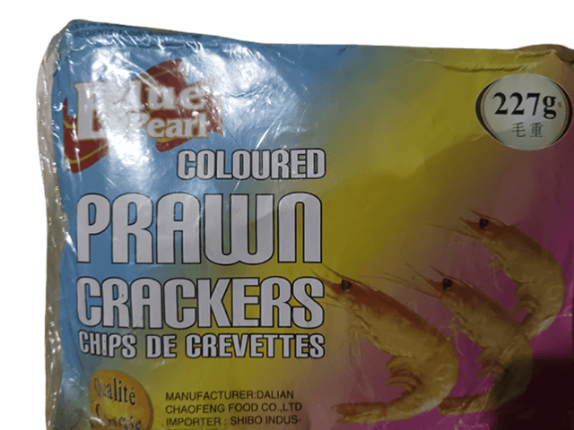Coloured Prawn Checkers Chips 227g image