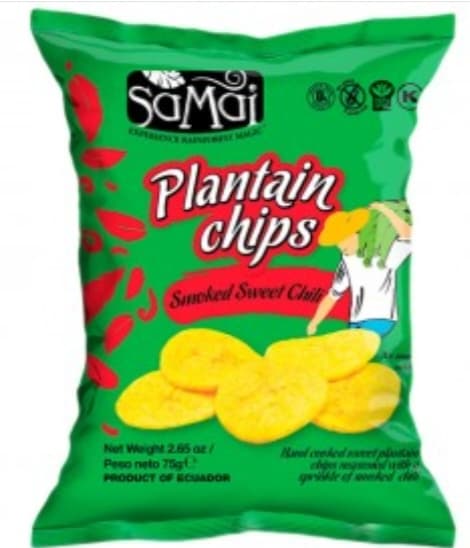 Plantain chips Samai Smoked Sweet Chili 75g image