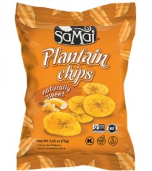 Plantain chips Samai Naturally Sweet 75g image