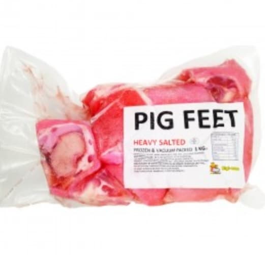 Pork*Hindfeet Cut Pink Salted 1Kg OUT OF STOCK image