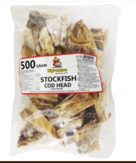 Stockfish Cod Heads- Bigi Mama 500gr image